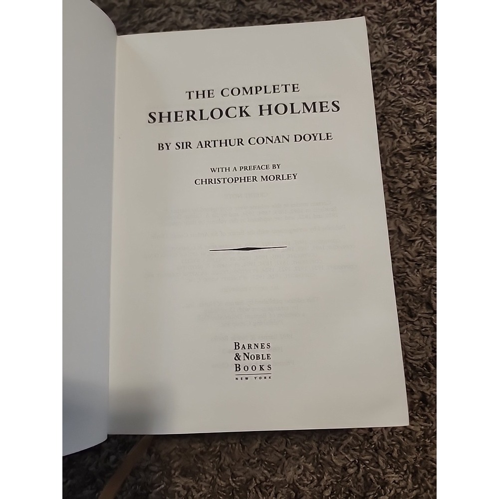 The Complete Sherlock Holmes Sir Arthur Conan Doyle 1992 Leather bound HC Book - Picture 3 of 9